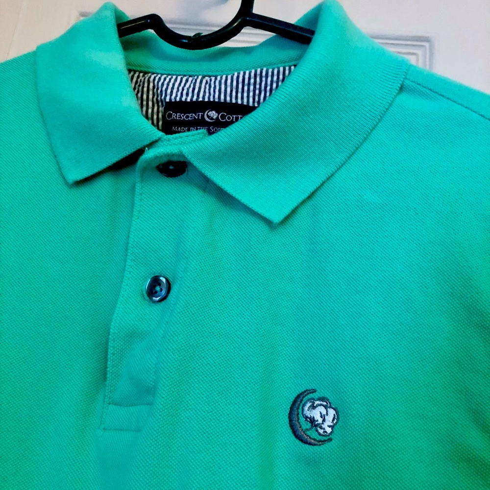 Mint mens polo. Size small. 100% Supima Cotton